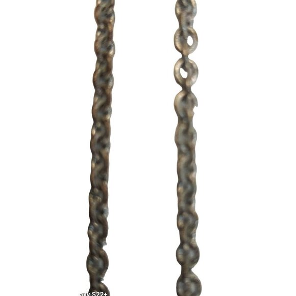 Teardrop Necklace With different colors of Blue stones and enamel painted leave - Picture 10 of 10